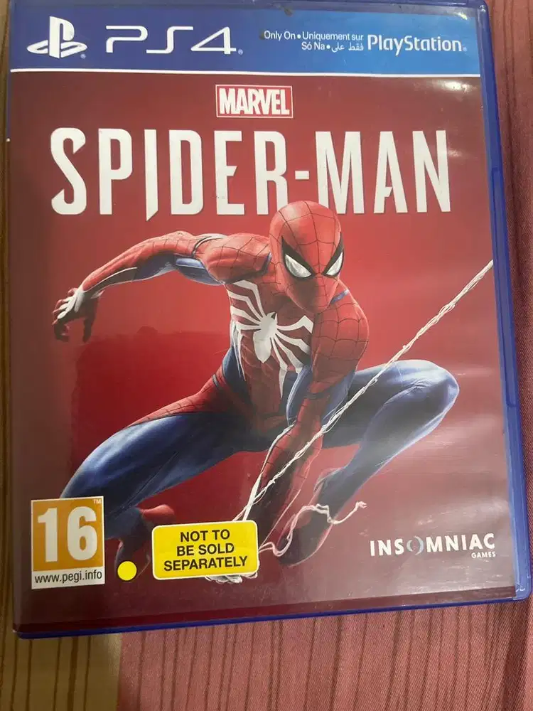kaset ps 4 spiderman