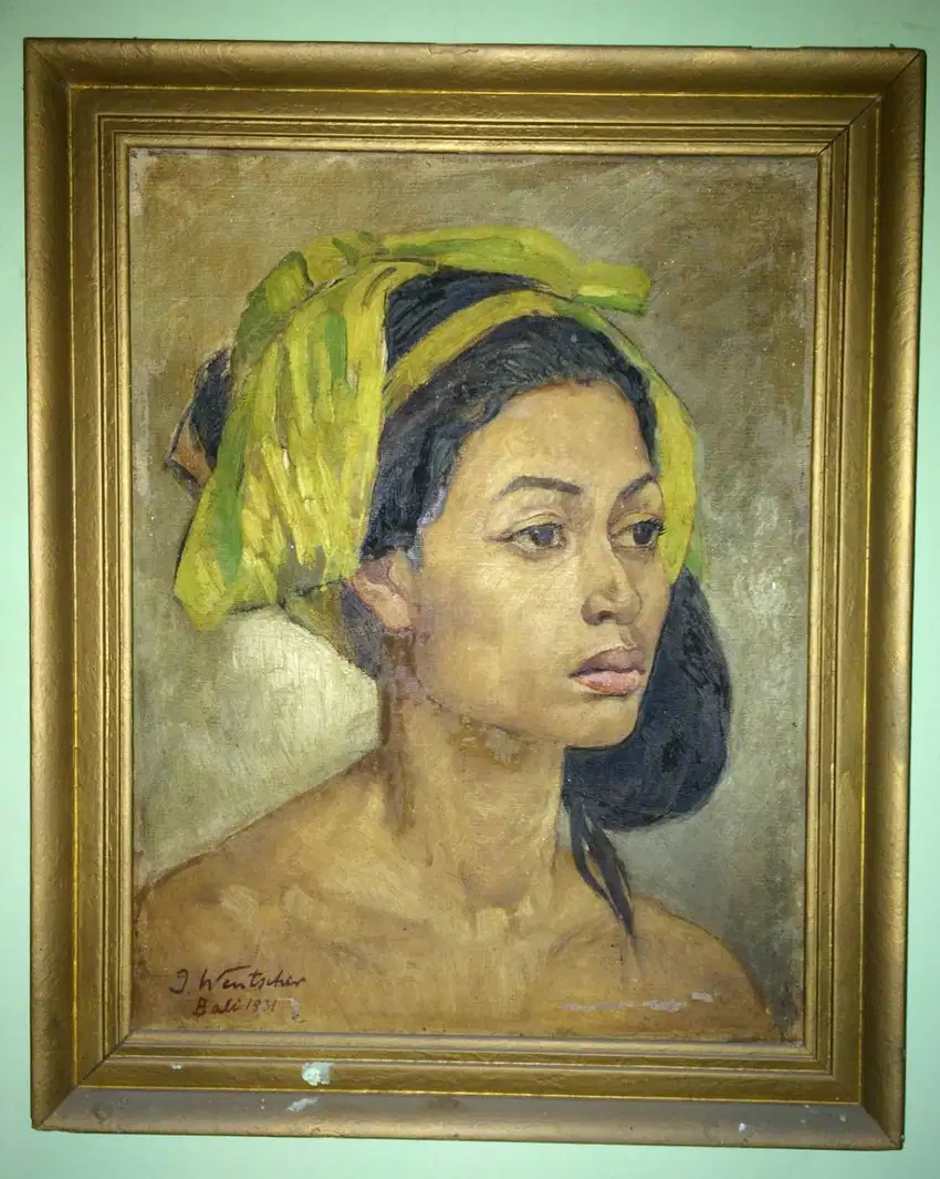 Lukisan Gadis Bali 1931 by J Wentscher