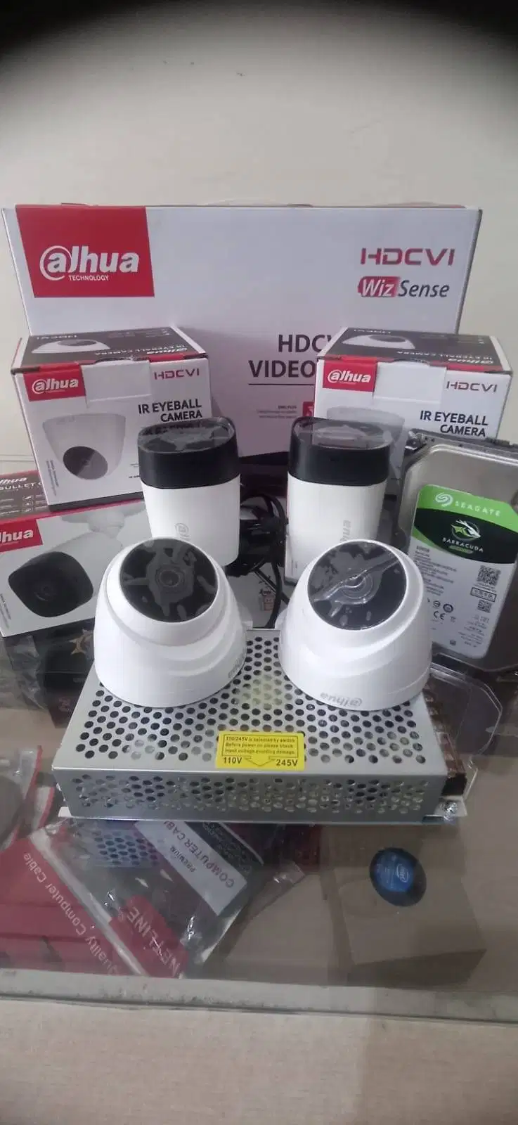 paket komplit cctv dahua 4 kamera