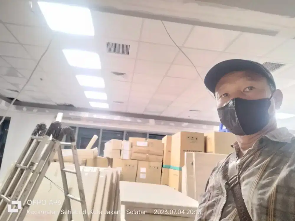 Harga Pasang Plafon Gyptile Modul 60x60 ( Bahan + Jasa )