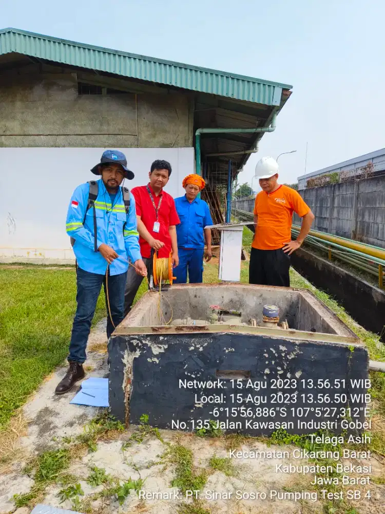 Jasa pumping test SNI
