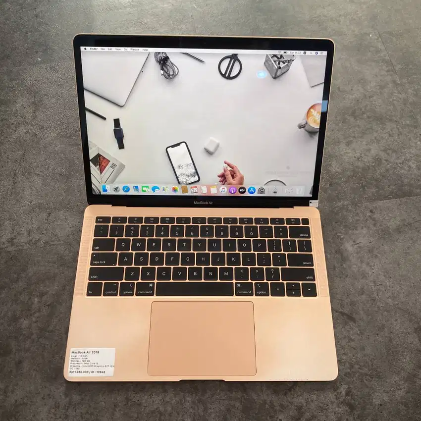 Macbook Air 2018 RAM 8/128 GB Gold