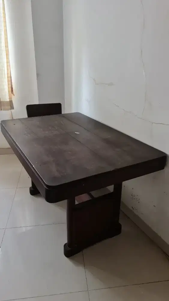 Jual meja makan bahan jati