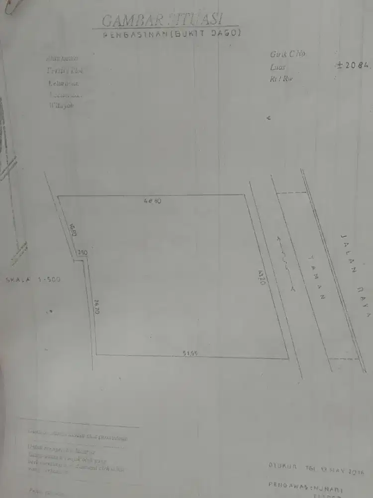 ‼️Jual ‼️Tanah Pinggir Jalan Bukit Dago 2495 m2