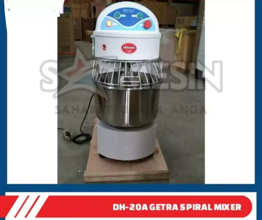 Spiral mixer getra DH-20A pengaduk adonan 12 liter mixer 20 liter