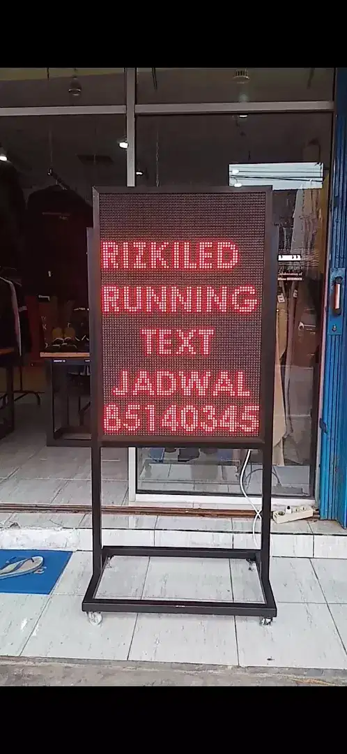 Running text buat counter hp 70x 100 cm