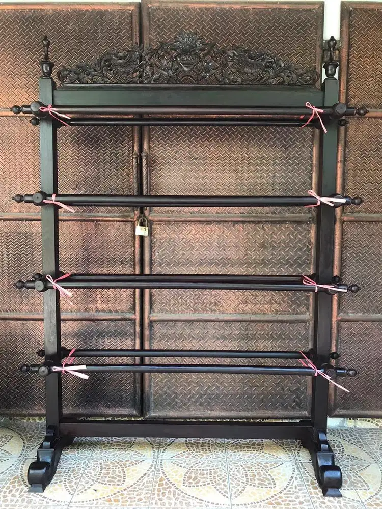 Dijual Gawangan batik Motif Killin Ukir Bolak Balik Jati Tua