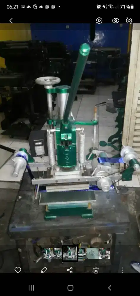 Mesin Hot Print dan Emboss merk TOHO terkenal kokoh dan kuat