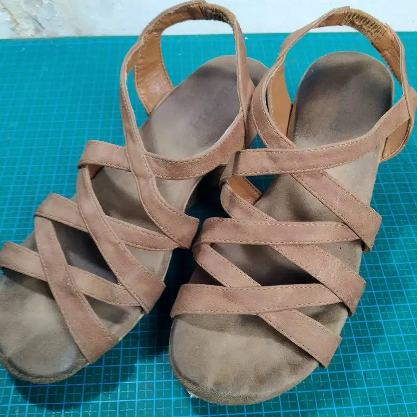 Sepatu Tali Wanita / Wedge Heels Sandal Size:24.0cm