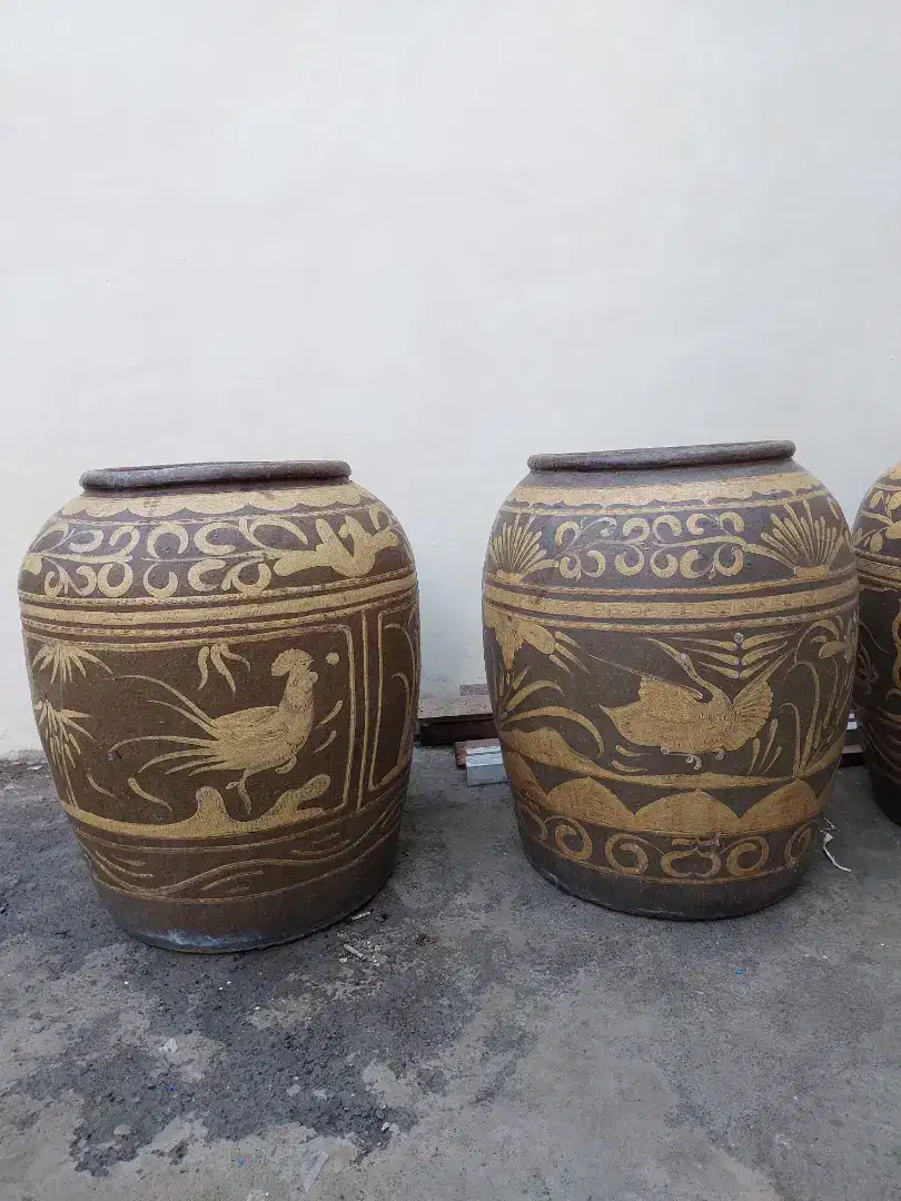 Gentong kecap antikk berbagai motif