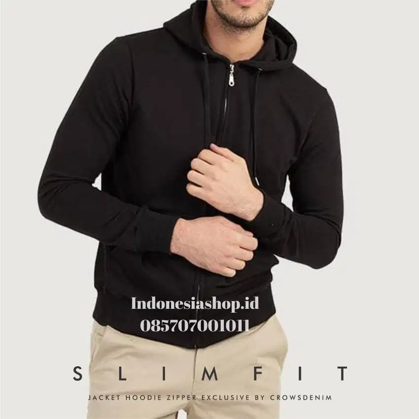 Jacket Hoodie Black Simply SK-53