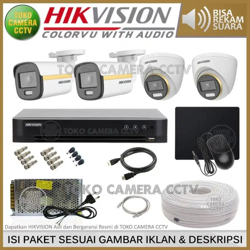 CCTV MURAH COLORVU  AUDIO 2MP HIKVISION