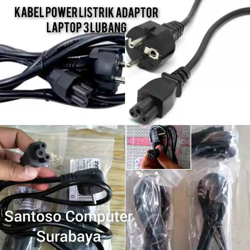 Kabel power Adaptor Charger laptop Lubang 3