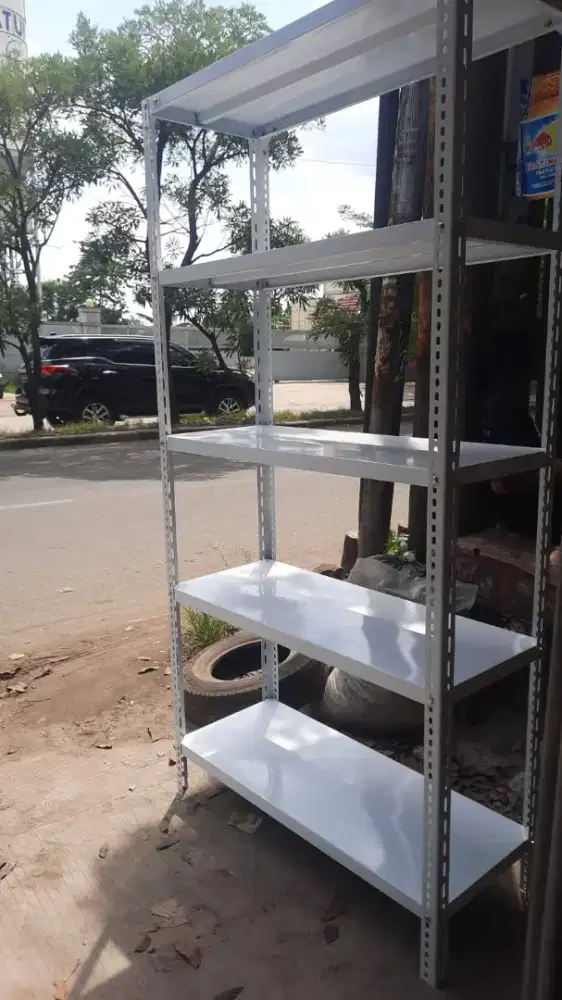 RAK BESI SIKU LUBANG READY STOK