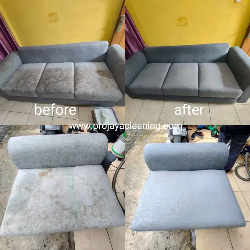 Jasa Cuci Sofa, Jok Mobil, Springbed, Karpet, Sedot tungau kasur