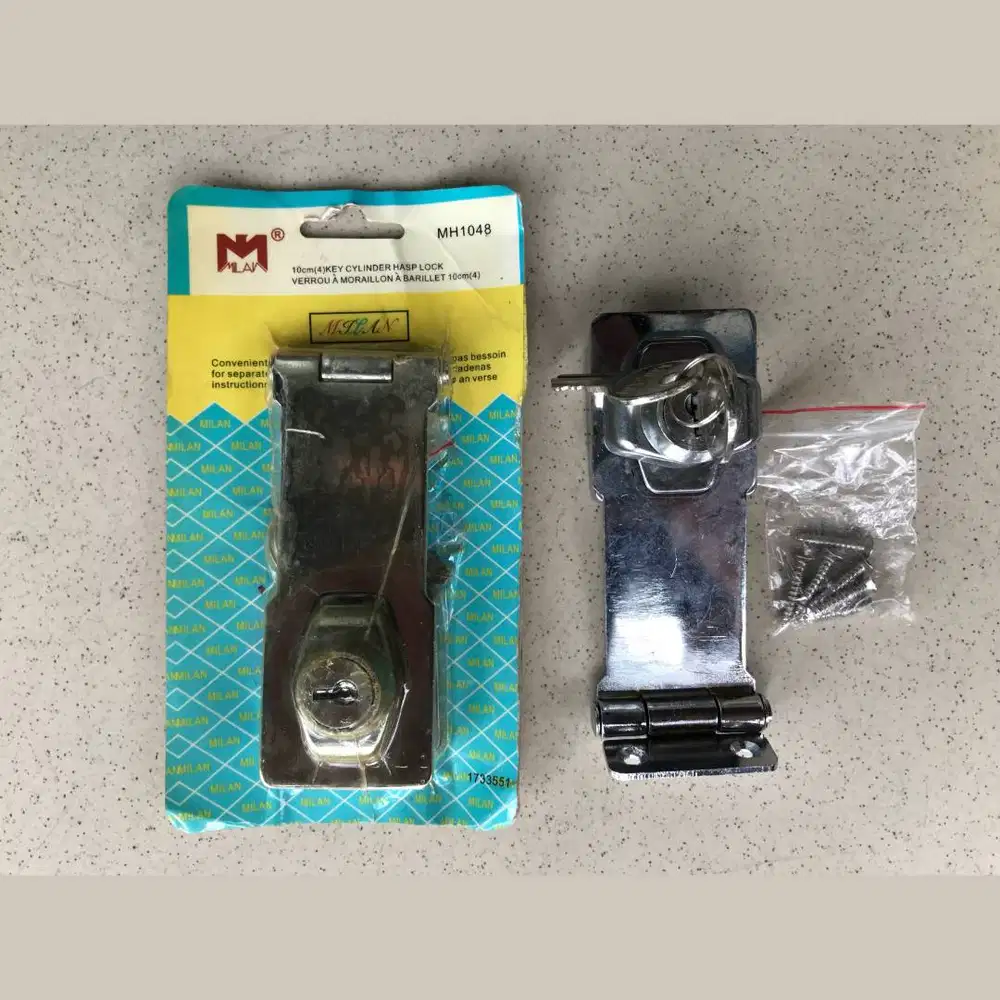 MILAN Overpall + Kunci 4 / Cantelan Gembok MILAN Hasp Lock