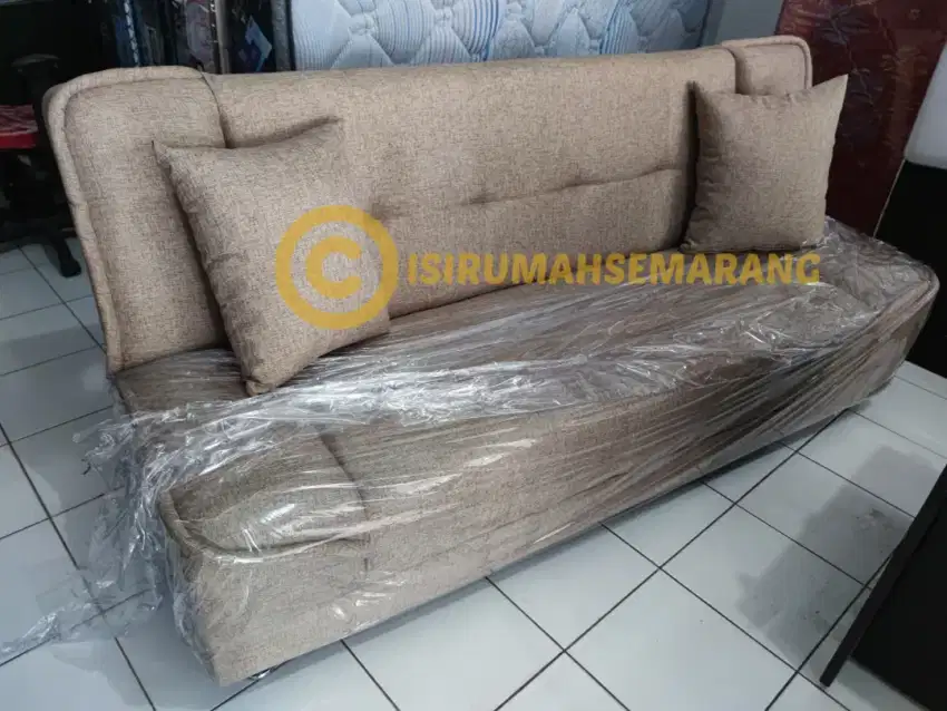 Sofabed Multifungsi - 3 seat -Free 2 Bantal Sofa - Free ongkirSemarang