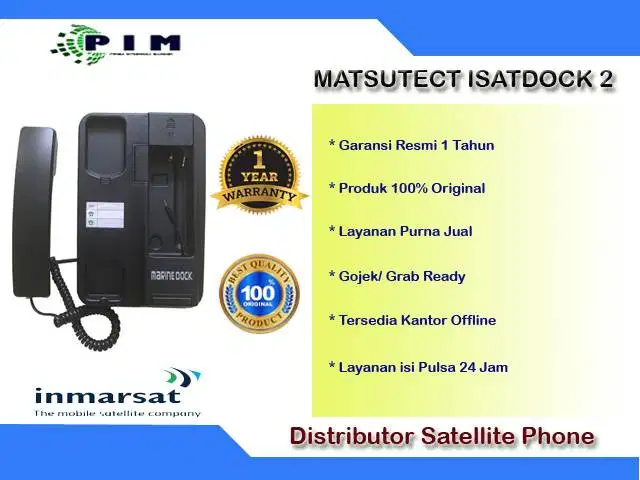 Telepon Satelit Inmarsat IsatDock2 Docking Marine
