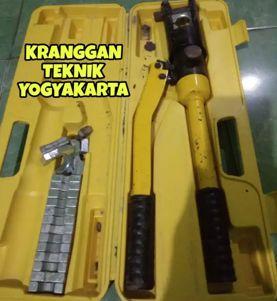 (KRANGGAN TEKNIK)hidraulic crimping tools terlengkap tang press skun