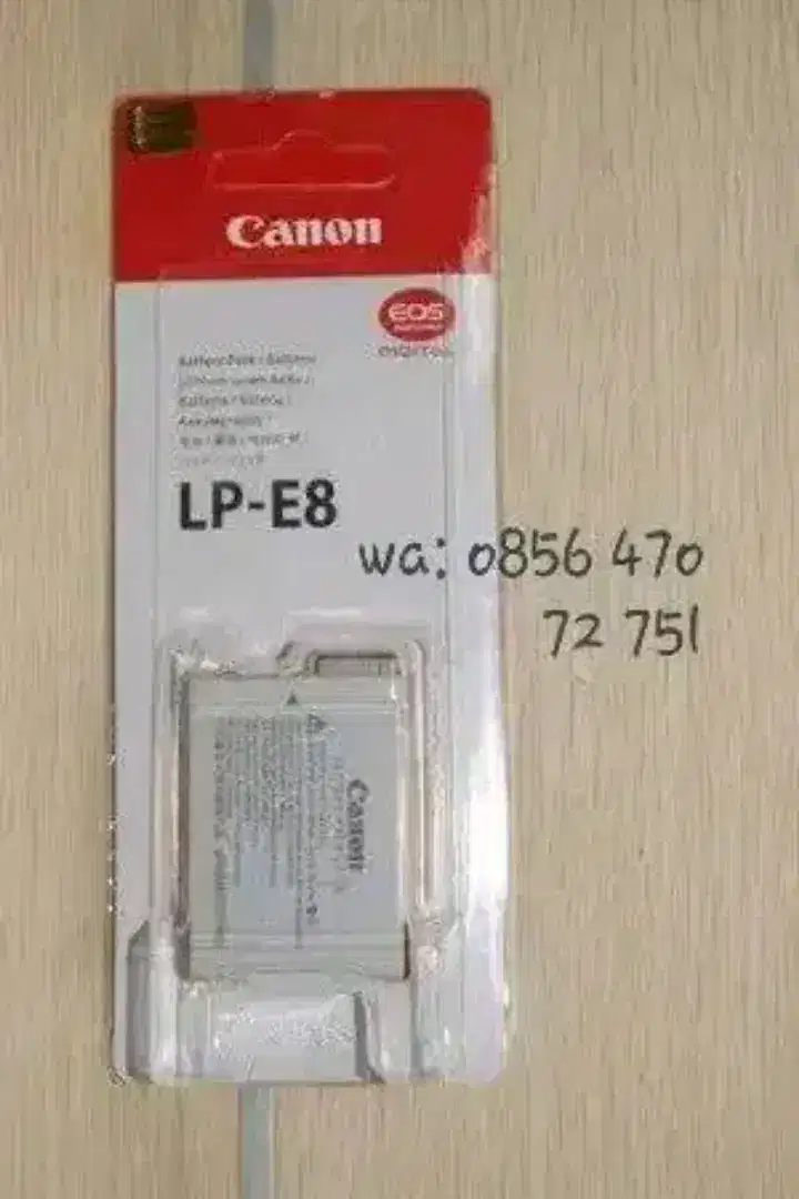 Baterai Batre Kamera Canon LP-E8 Lithium