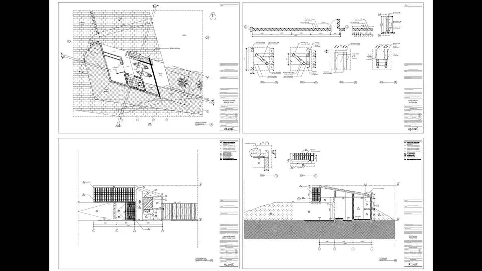 Jasa Gambar Kerja Arsitektur Design Development Denah Tampak Potongan
