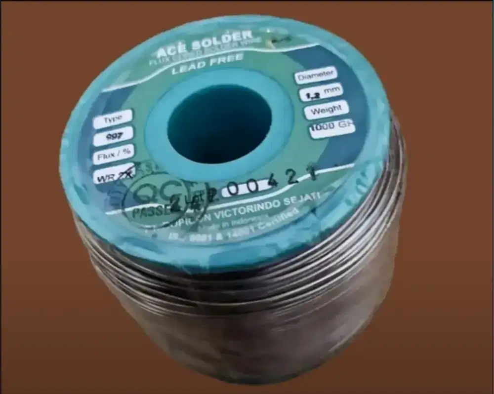 Timah solder ø1,2mm x 1000gr (non timbal) / Lead Free ACE SOLDER wire