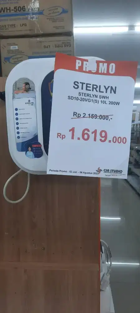 Water heater listrik sterlyn