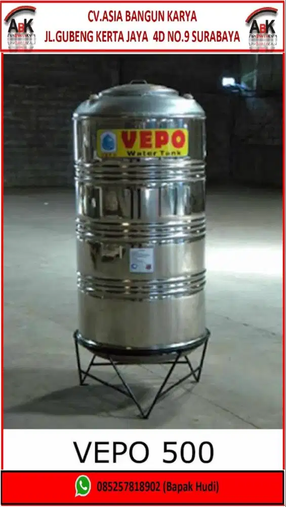 Tandon Stainless Steel VEPO 500 L