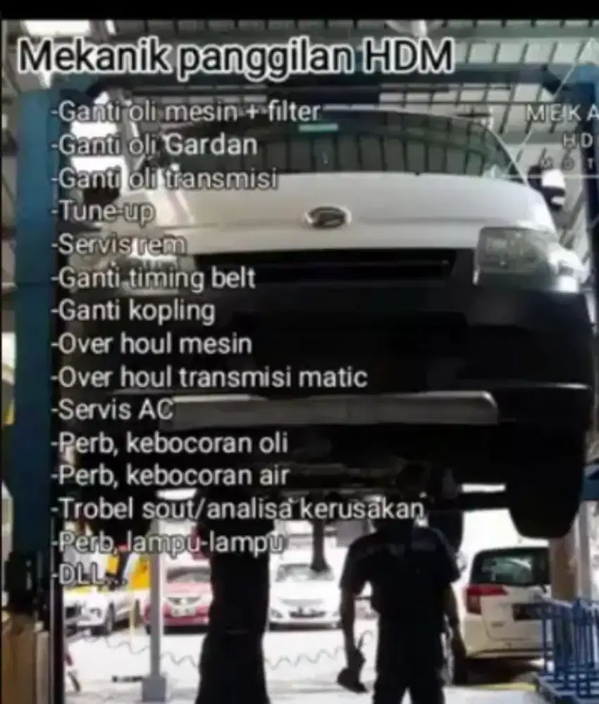 Mekanik Mobil Panggilan( Home Service)