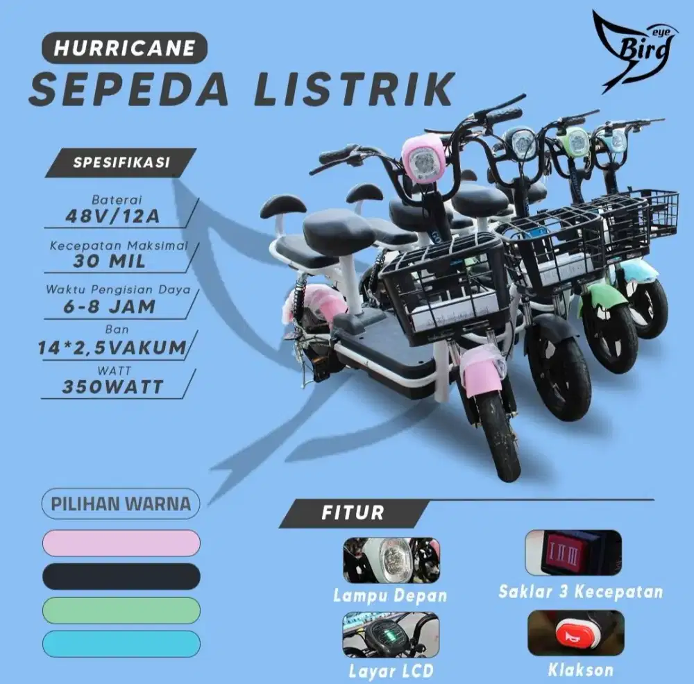 Hurricane sepeda listrik
