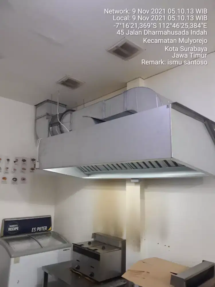 Jasa pasang duckting exhaust,polyturent dan ac sentral