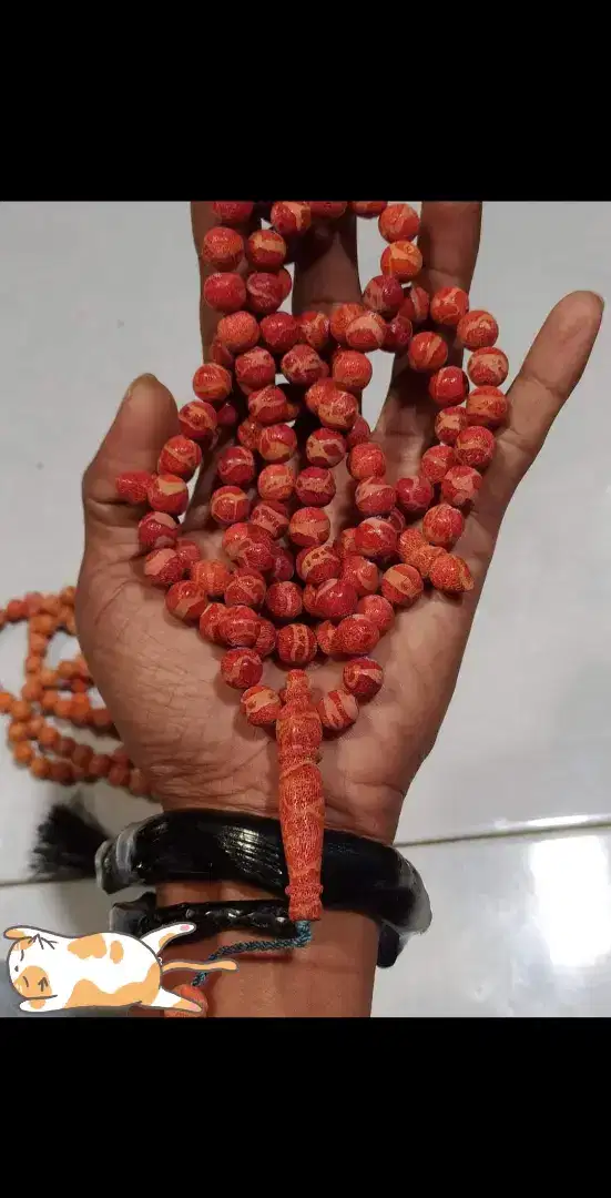 Tasbih Red Coral|Marjan Kualitas