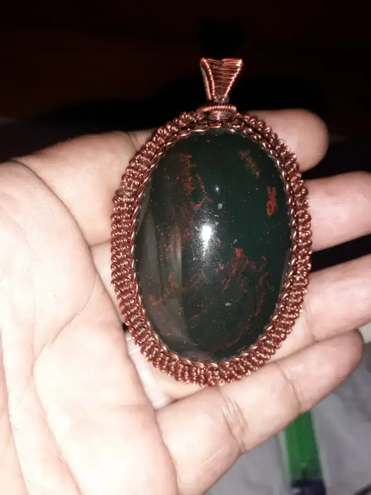 natural batu akik liontin blood stones/naga sui