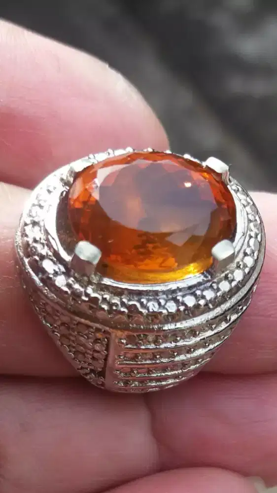 Jual Batu Cincin Natural Golden Yellow Citherine CuttMix Bagus sekali