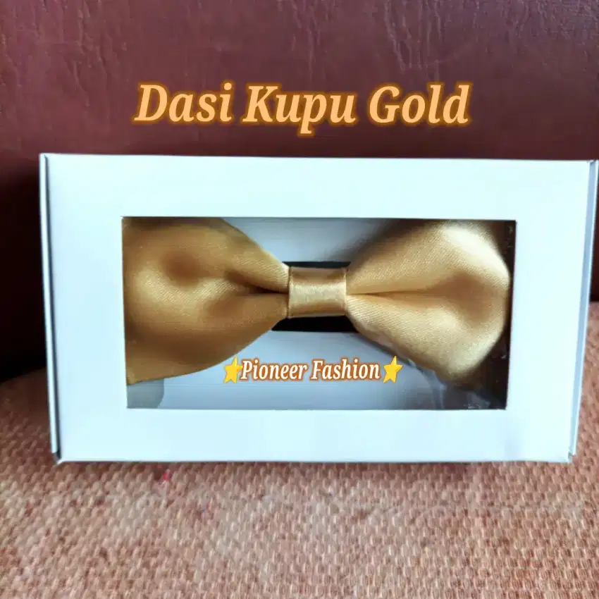 Dasi Kupu-Kupu Gold