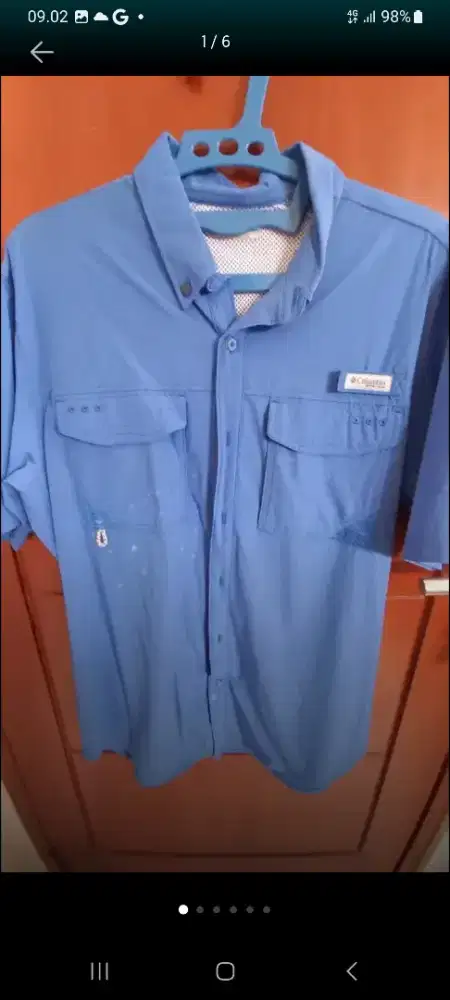 Kemeja lengan pendek columbia