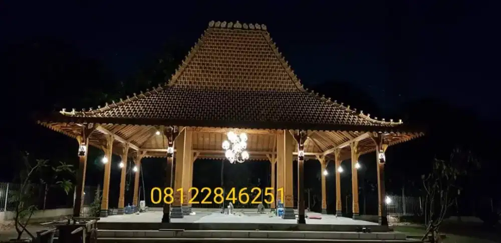 Jual Pendopo Joglo Kayu Jati Ukir, Rumah Joglo Jati dan Limasan Jati