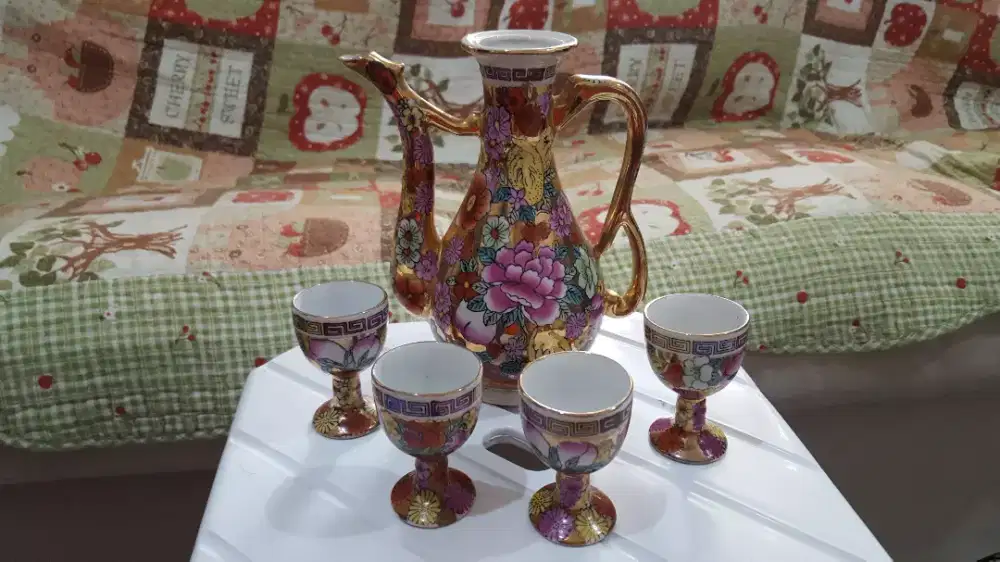 Set Guci Keramik Teko Import