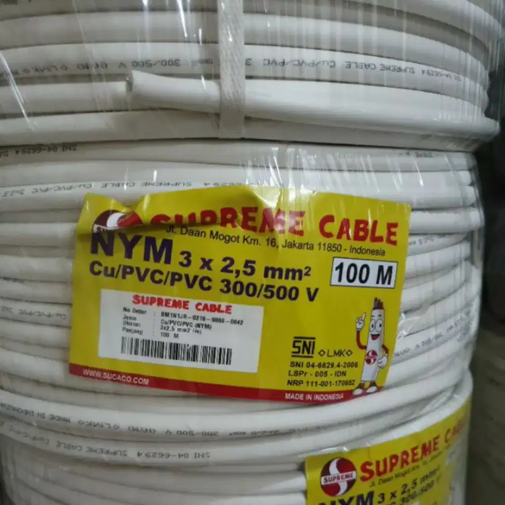 Kabel Listrik Supreme NYM 3x2.5 100 meter