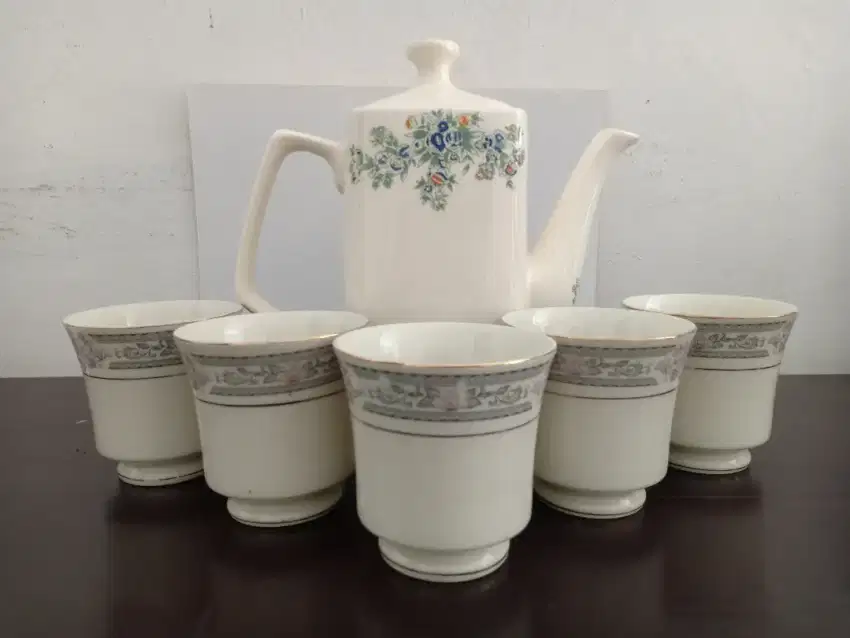 Tea set teko dan gelas keramik