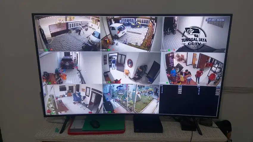 TERMURAH PAKET CCTV 8 CHANNEL CAMERA DAHUA 2 MEGAPIXEL