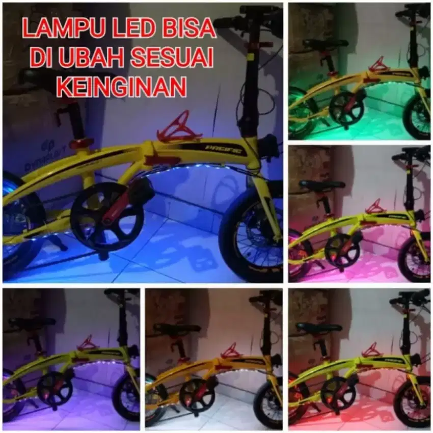 Lampu LED kolong sepeda rechargeable