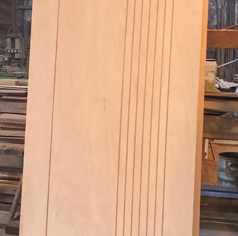 PINTU MINIMALIS KAYU MERANTI FULL