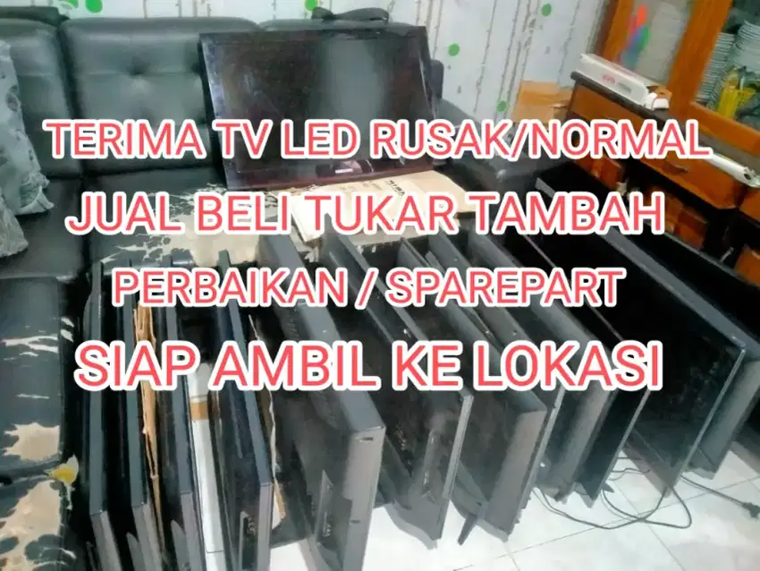 Terima tv led lcd rusak