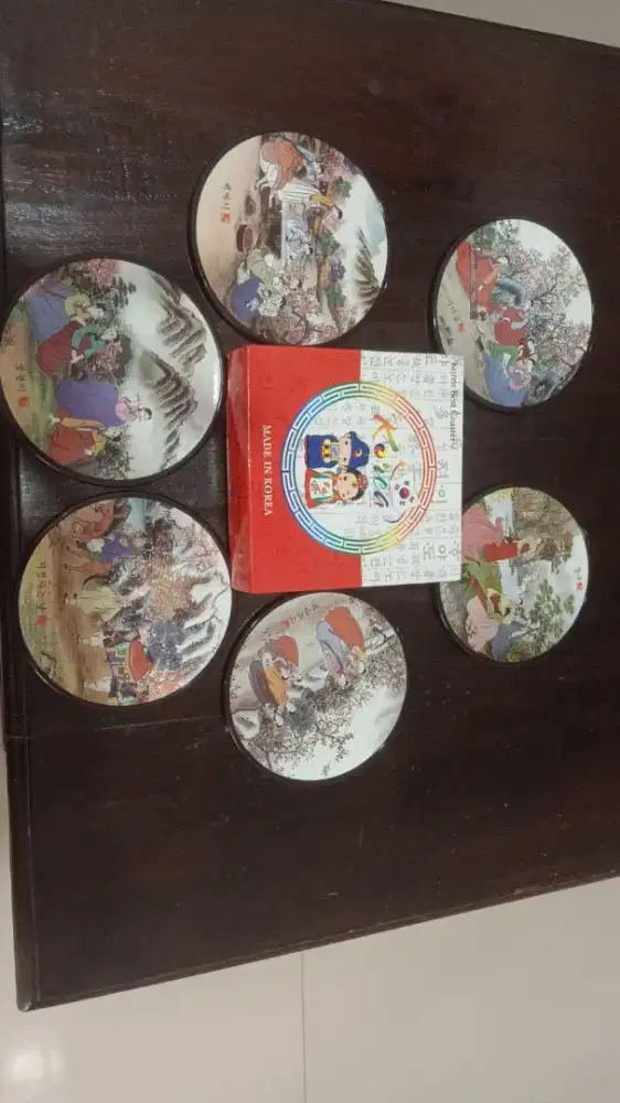 3 set tatakan gelas asli korea