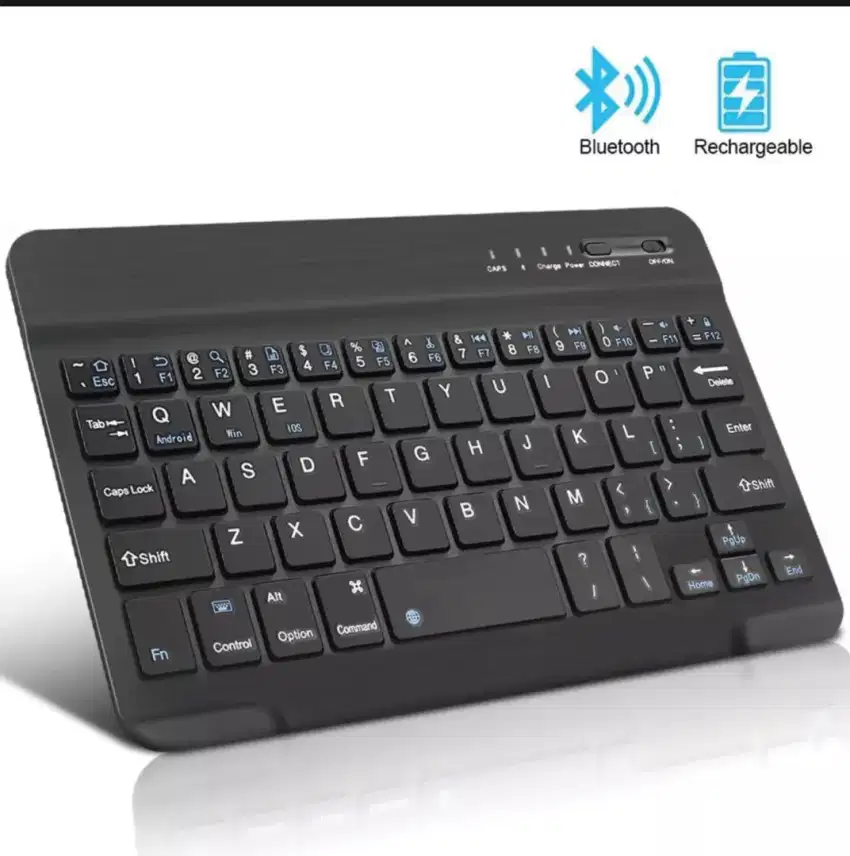 Wireless Bluetooth Keyboard Rechargeable for Tablet Ipad Android iOS