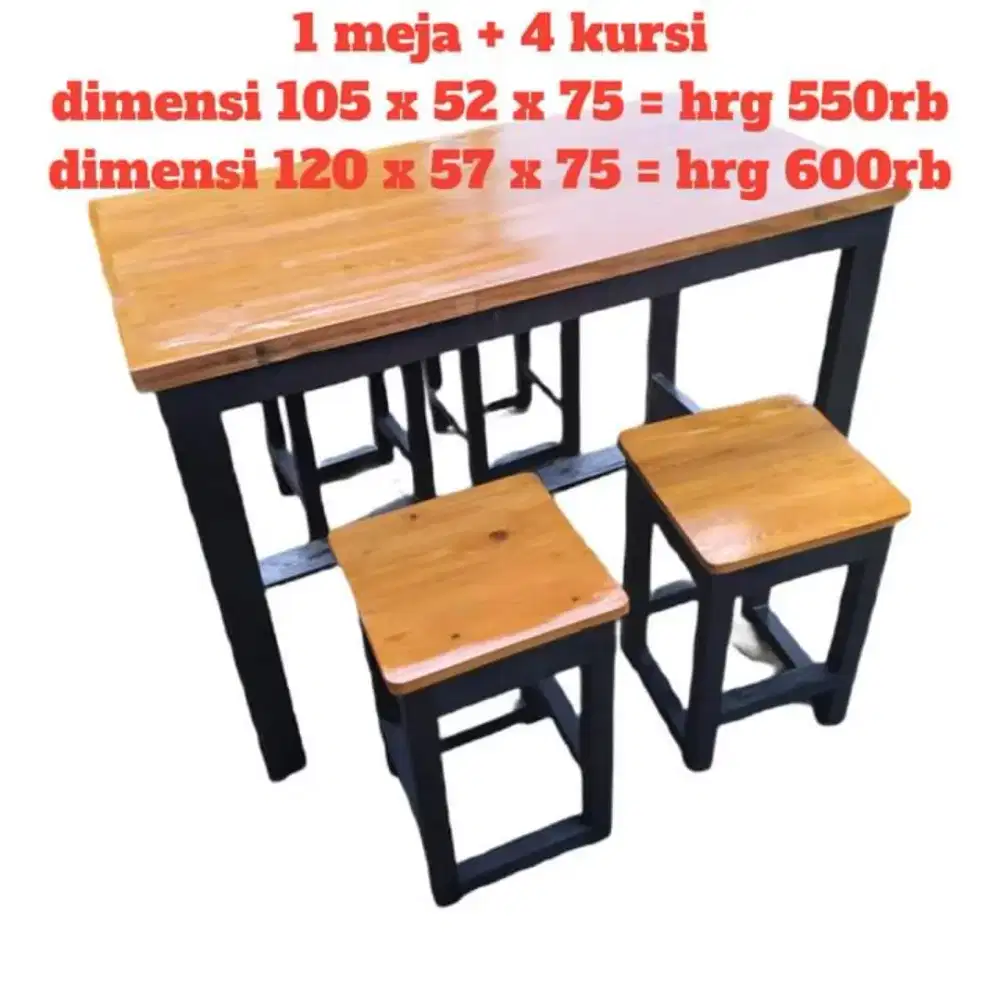 Set meja kursi jati Belanda