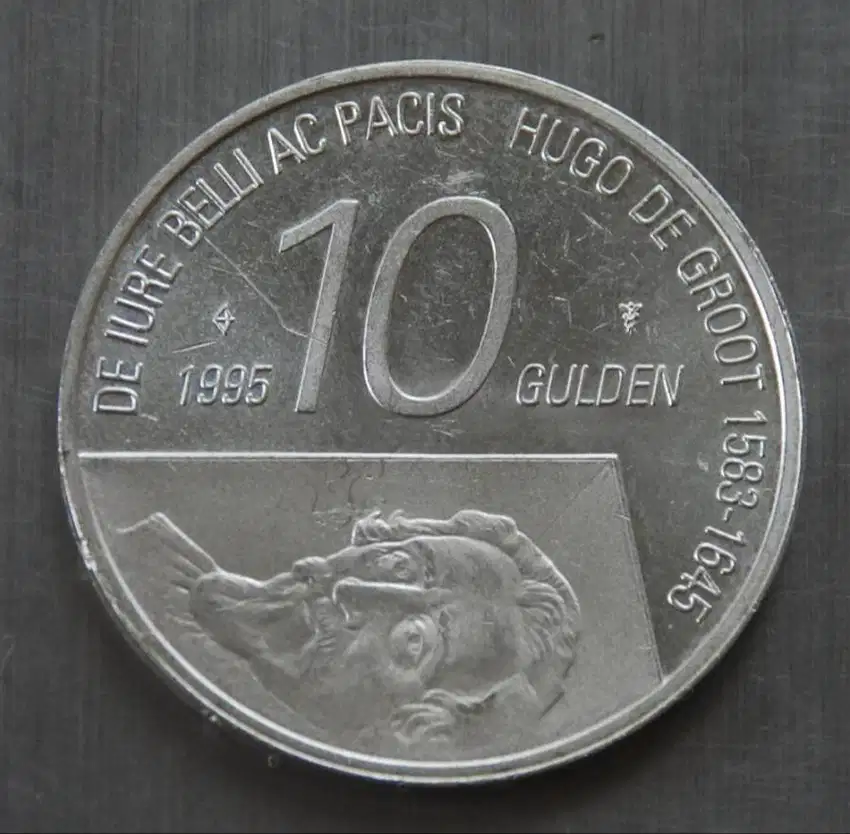 koin 10 Gulden 1995 ( Koin Perak ) Queen Beatrix (m46)