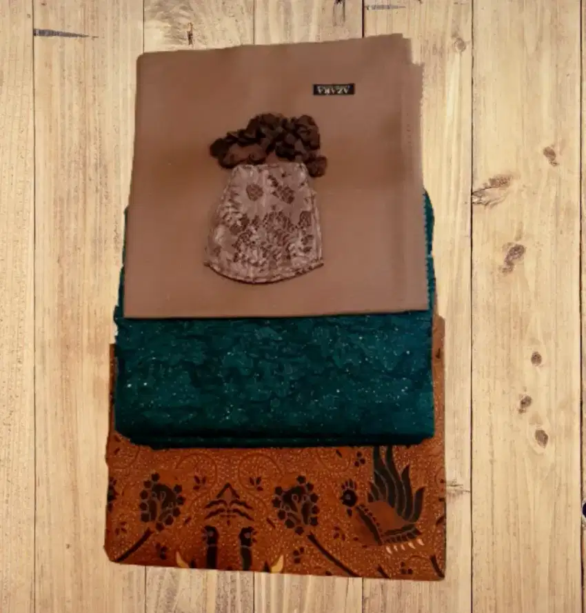 Stelan Bahan kebaya hijauŕx̌ç