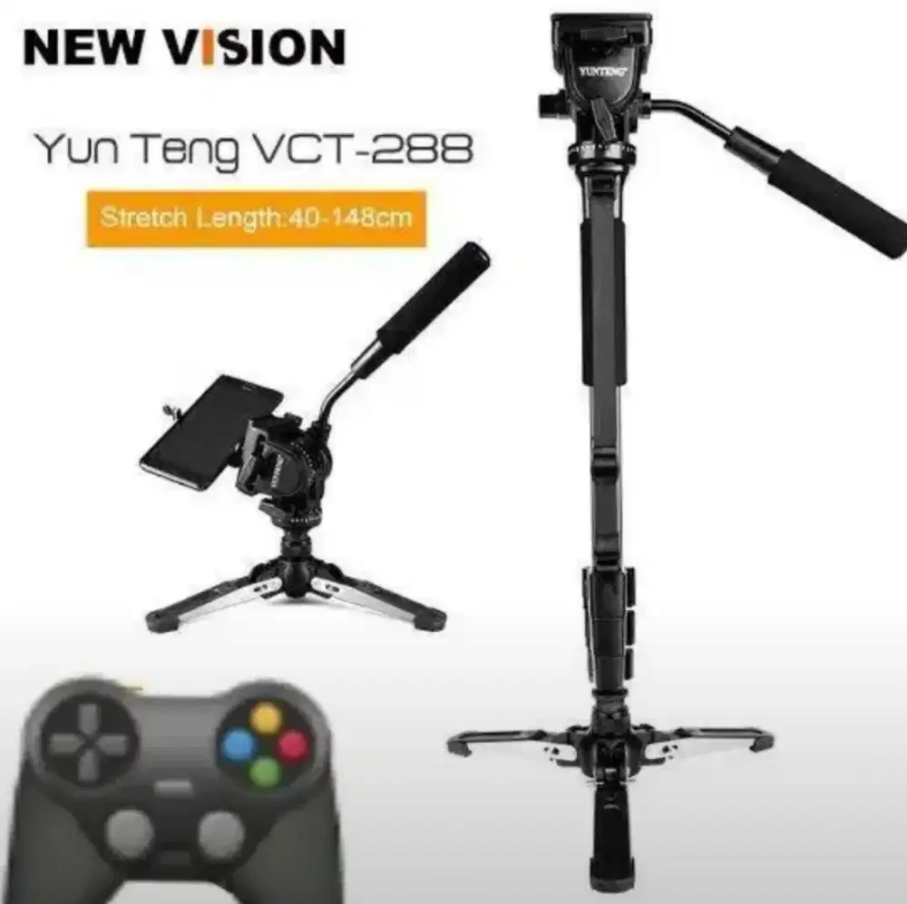 Monopod Tripod Yunteng VCT-288 Fluid Head